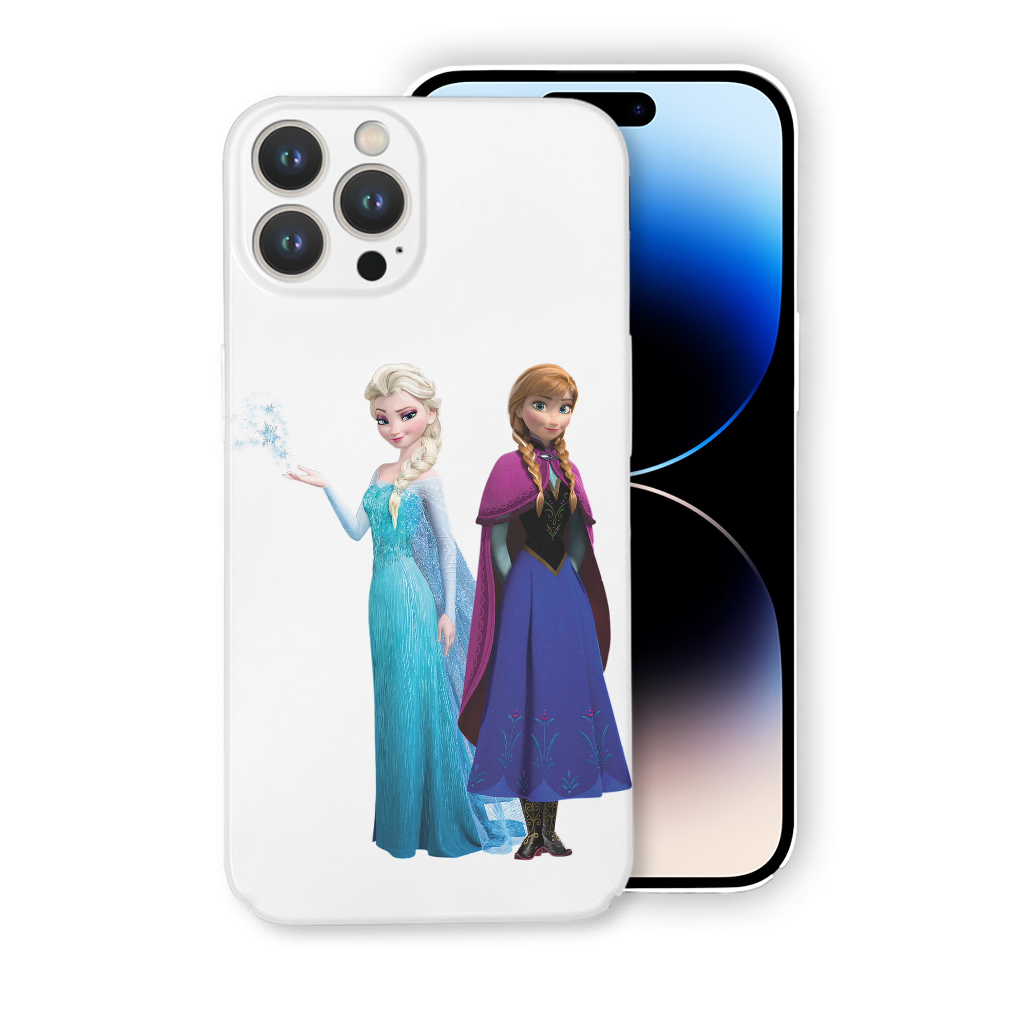 （画像用） アナと雪の女王 アンナ エルサ Frozen Anna Elsa 【iPhone 14シリーズ対応】ハードケース